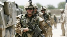 Retired warrant officer Patrick Tower in Afghanistan in 2006.