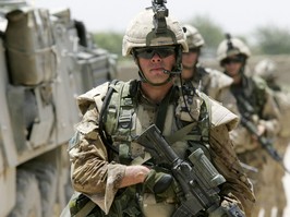 Retired warrant officer Patrick Tower in Afghanistan in 2006.