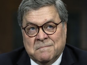 FILE - Then Attorney General William Barr appears before the Senate Judiciary Committee on Capitol Hill in Washington, May 1, 2019. A congressional committee is accusing China of fueling the fentanyl crisis in the U.S. A report released Tuesday by a House select committee says China is directly subsidizing the manufacturing of materials used by drug traffickers to make fentanyl outside the country. Barr says the committee's report "uncovered persuasive evidence" that China's government is "knee deep" in sponsoring and facilitating the export of fentanyl precursors.
