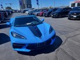blue Corvette, car