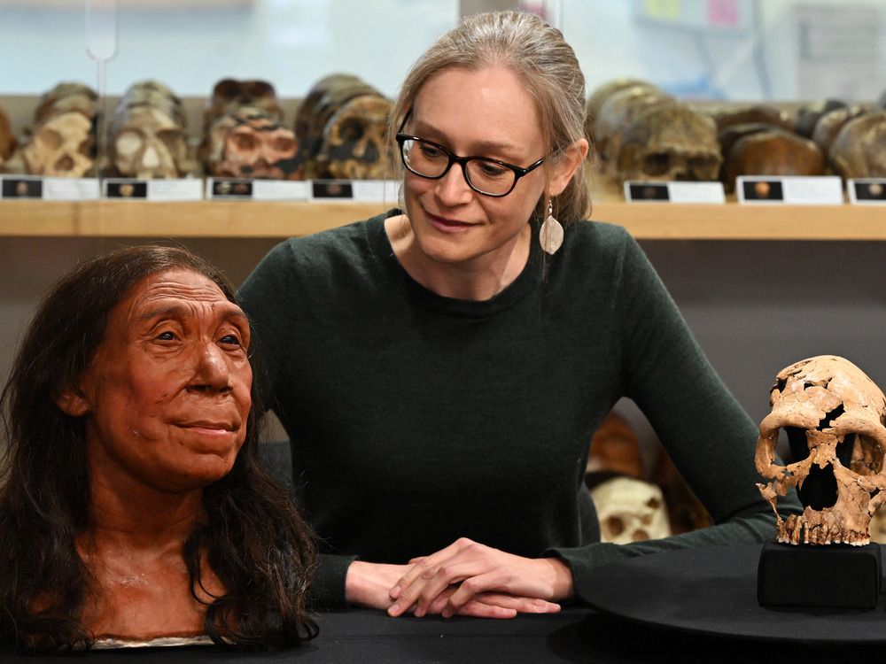 Scientists reveal reconstructed face of a Neanderthal woman from
75,000 years ago