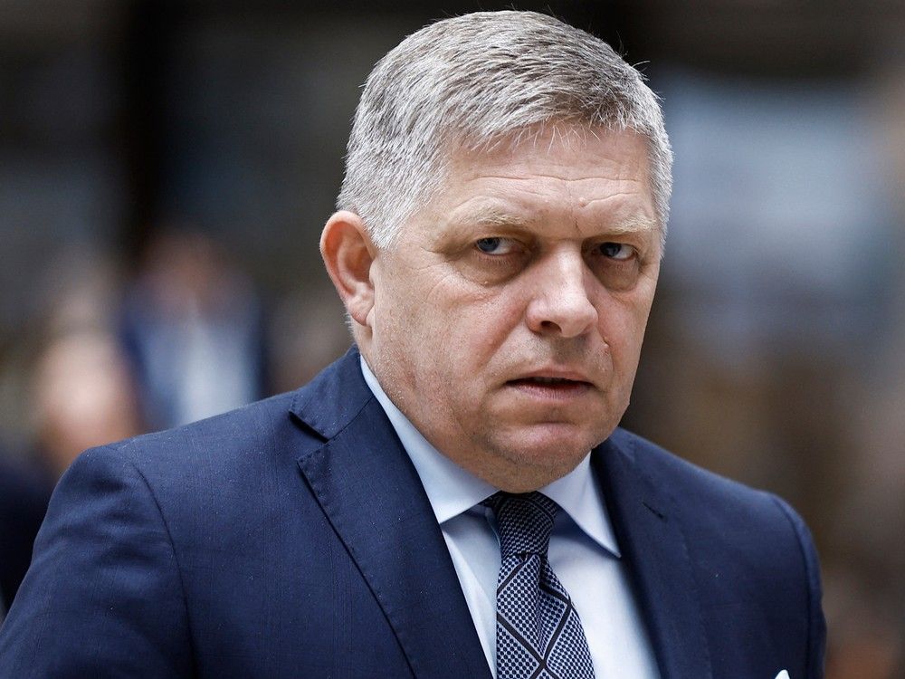 NextImg:Slovakia’s prime minister Robert Fico hit in the stomach after four shots fired