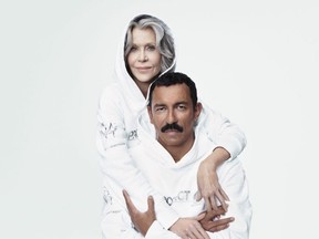 Jane Fonda and Haider Ackermann wearing the PBI Hoodie.
