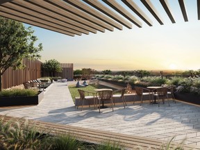 Amenities include a two-storey co-working lounge, a rooftop terrace and a social lounge.