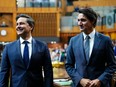 Prime Minister Justin Trudeau, right, and Conservative Leader Pierre Poilievre