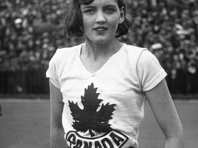 Ethel Catherwood at the 1928 Olympics in Amsterdam