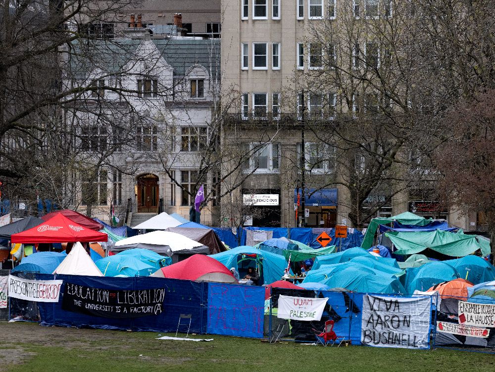 Quebec court won't order removal of McGill anti-Israel protest
encampment