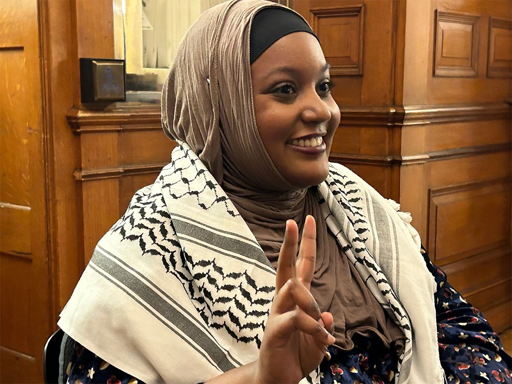 NextImg:Jonathan Kay: Just ignore Sarah Jama's keffiyeh. Next she'll be wearing a turban