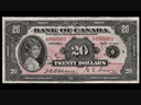 In 1935, this $20 bill bearing the image of Princess Elizabeth, aged 8, went into circulation in Canada. She would later become Queen Elizabeth II.