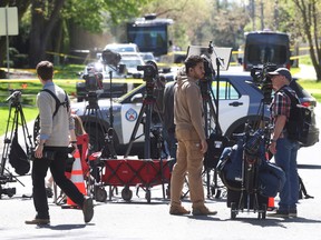 Toronto Police and media surround Drake's house this week after a security guard was shot.