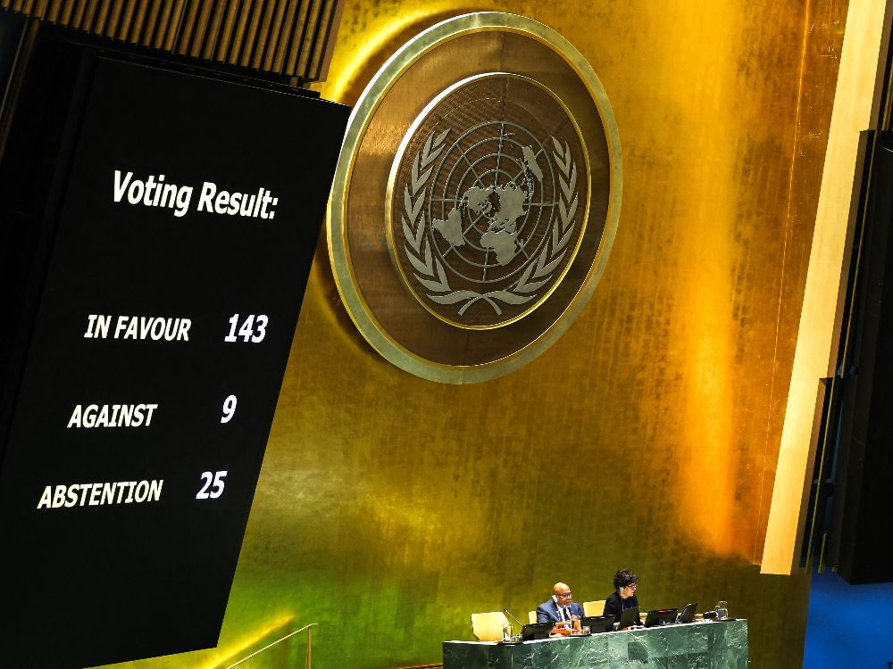 Canada abstains on UN General Assembly motion calling for Palestinian
state