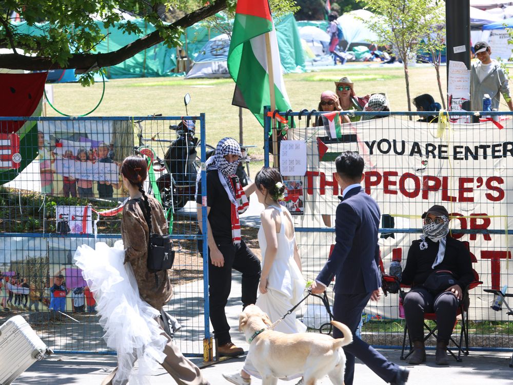 NextImg:U of T gives anti-Israel protestors Monday deadline to take down encampment, negotiations set for Sunday
