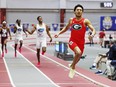 Canada's Christopher Morales Williams broke a few more records in what's been a dazzling season for him. Morales Williams, of Vaughan, Ont., is seen in action for the University of Georgia during the NCAA Southeastern Conference indoor championships, in Fayetteville, Ark., in a Sunday, Feb. 25, 2024, handout photo.