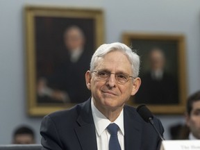 Attorney General Merrick Garland testifies before the House Committee on Appropriations, Subcommittee on Commerce, Justice, Science, and Related Agencies budget hearing on Capitol Hill, Monday, April 15, 2024, in Washington.