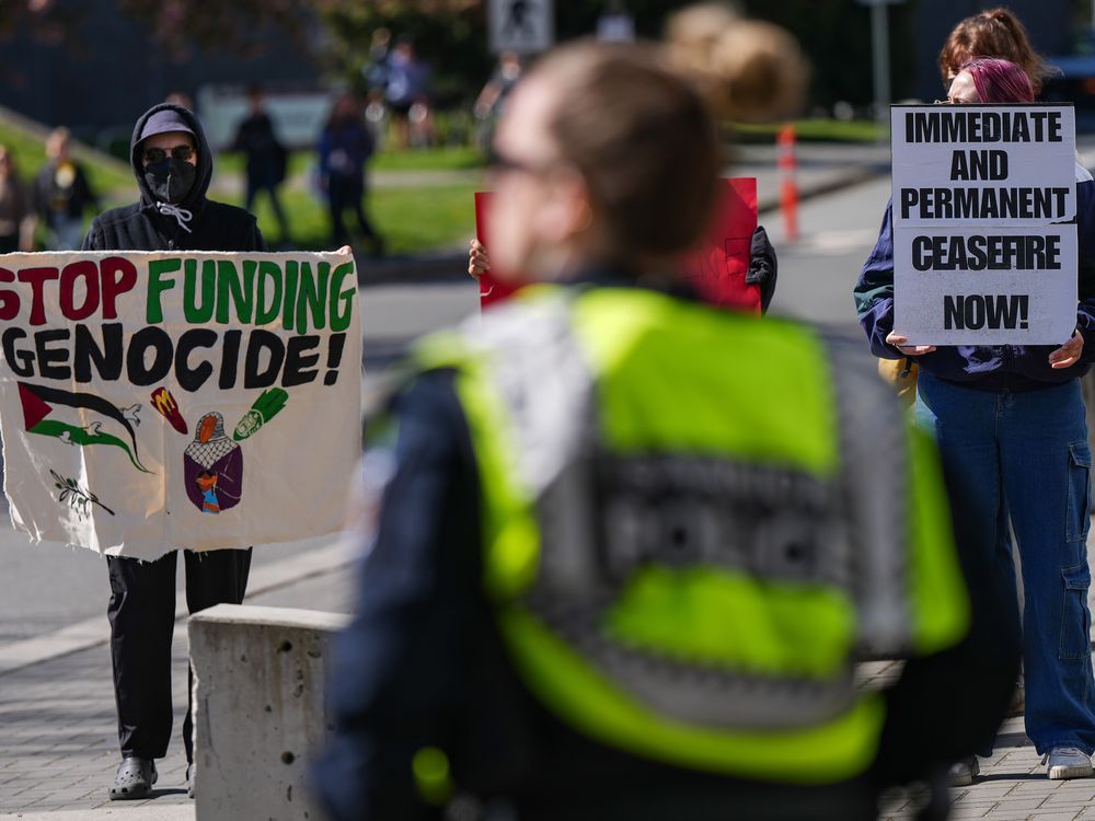 NextImg:"Illegal, destructive, dangerous': UVic president cites complaints about encampment