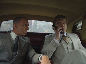 A film still of The Apprentice, which premiered at the 2024 Cannes Film Festival.