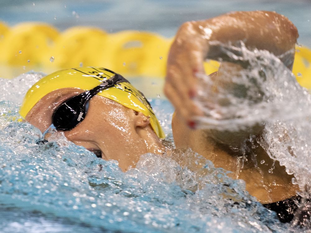 NextImg:Canadian swimming sensation Summer McIntosh sets early tone at Olympic Trials