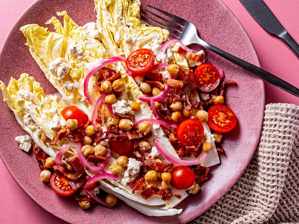 NextImg:Napa cabbage gives this wedge salad extra crunch