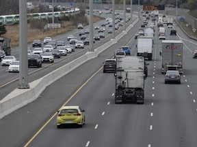 Ontario's police watchdog says two grandparents who died along with their infant grandson in a wrong-way crash on Highway 401 were visiting from India, and the child's parents were also in the vehicle but survived. A stretch of the 401 highway in Whitby, Ont., is seen on Tuesday, April 30, 2024.