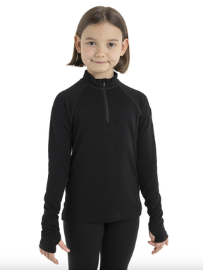 Icebreaker Kids' Merino 260 Tech Long Sleeve Half Zip Thermal Top