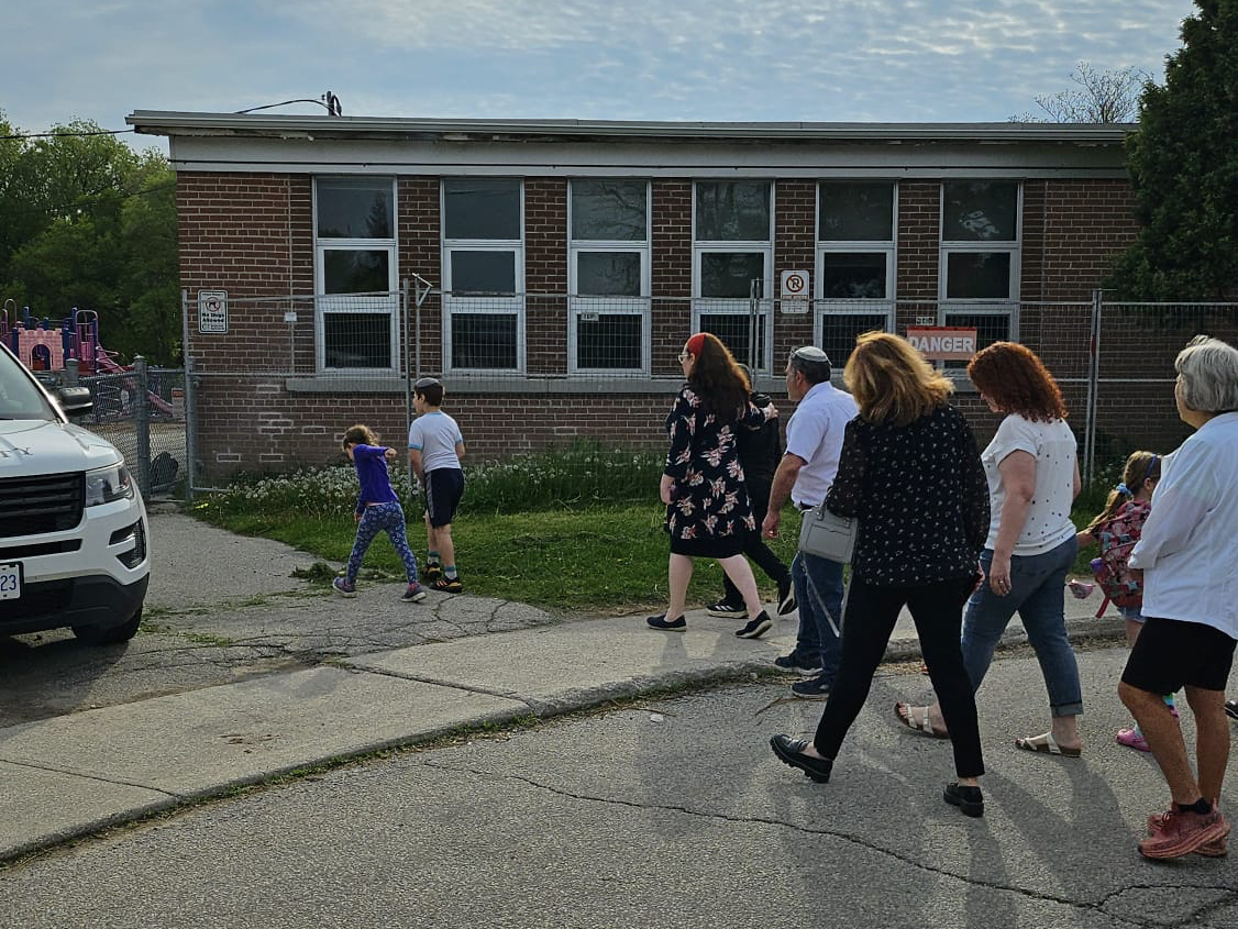 'Community support walk' held for bullied Jewish student at Toronto
school