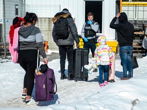Asylum claimants at Canada's border.