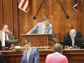 South Carolina House Speaker Murrell Smith, R-Sumter, presides over the House on Wednesday, May 8, 2024, in Columbia, S.C.