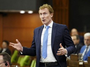 Immigration, Refugees and Citizenship Minister Marc Miller rises in the House of Commons during question period on Parliament Hill in Ottawa on Friday, May 3, 2024.