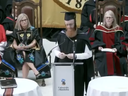 Dr. Gem Newman delivered a controversial valedictorian speech to his graduating class.