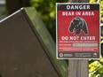 Bear sign