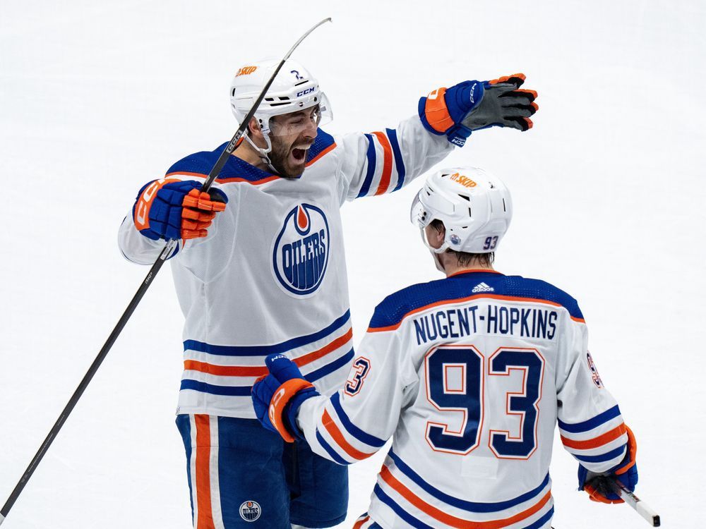 NextImg:Bouchard helping to power Edmonton Oilers' playoff push: 'Getting better and better'