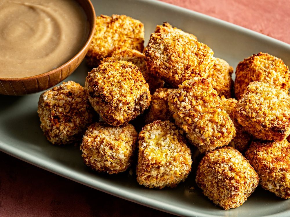 NextImg:Air fryer tofu nuggets get flavour from a freezing trick — and a sauce