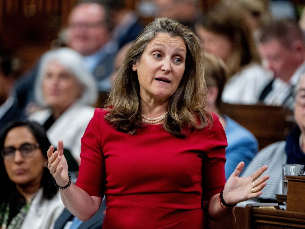 NextImg:Michael Higgins: To Freeland, the capital gains tax is all that is keeping Canada from anarchy