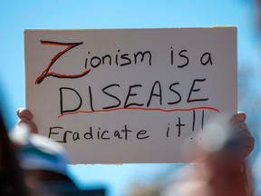 Anti-Zionism sign