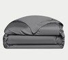 cozy earth charcoal Bamboo Duvet Cover, Queen