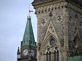Parliament flag half-mast