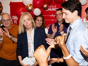 Leslie Church and Justin Trudeau
