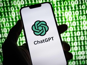 ChatGPT on a smartphone.