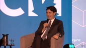 This is Prime Minister Justin Trudeau at the exact moment when he greeted a chorus of boos in Calgary on Friday with an audible “ha ha.” The venue was the Federation of Canadian Municipalities' Big City Mayors' Caucus. And the trigger was Trudeau saying that the carbon tax puts “more money in the pockets of eight out of 10 Canadians.” 