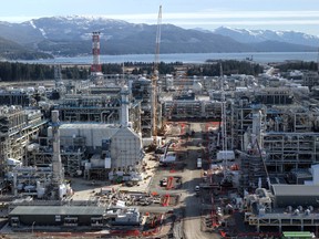 An LNG plant.