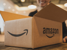 Amazon Open cardboard box