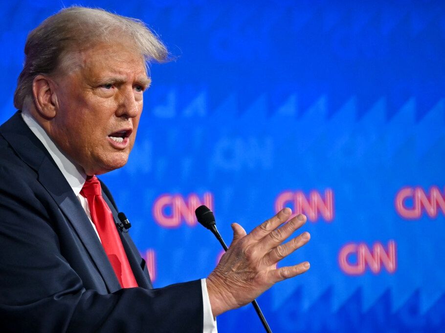 NextImg:Shares of Trump Media, owner of social media site Truth Social, rise after presidential debate