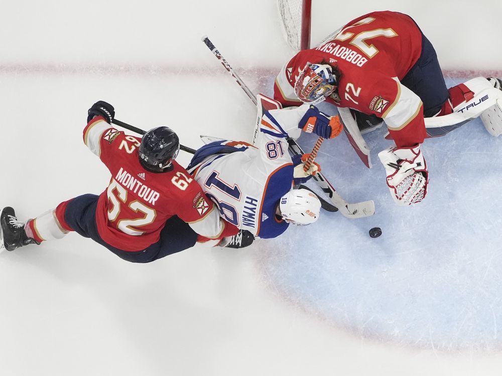 NextImg:Oilers want more shots on Panthers goalie Bobrovsky as Stanley Cup shifts to Edmonton