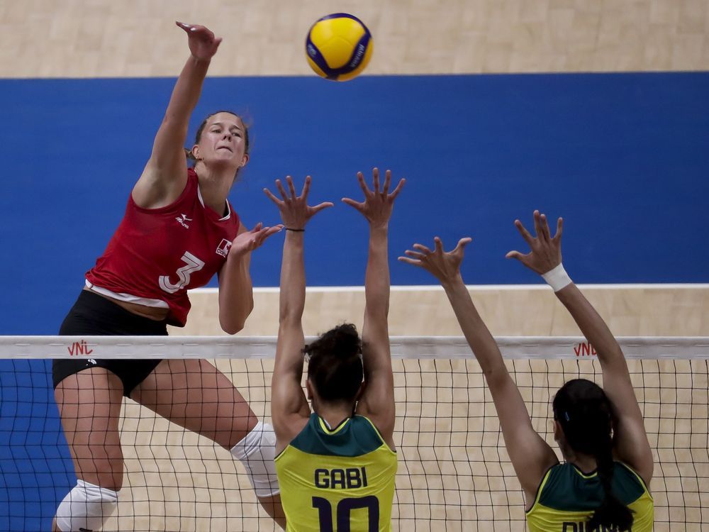 NextImg:Canada beats South Korea 3-0 in Volleyball Nations League action