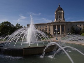 Voters head to the polls today to pick a new representative in the Tuxedo constituency in Winnipeg. The Manitoba Legislature in Winnipeg, Saturday, August 30, 2014.