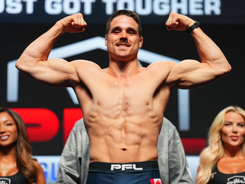 NextImg:Canadian Michael Dufort shakes his head after losing split decision at PFL 5