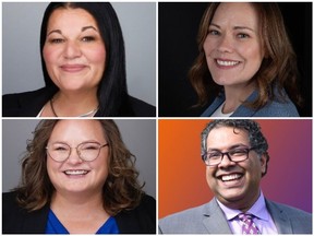 One of Jodi Calahoo Stonehouse, Kathleen Ganley, Sarah Hoffman, and Naheed Nenshi will be named the Alberta NDP's new leader on June 22 in Calgary.