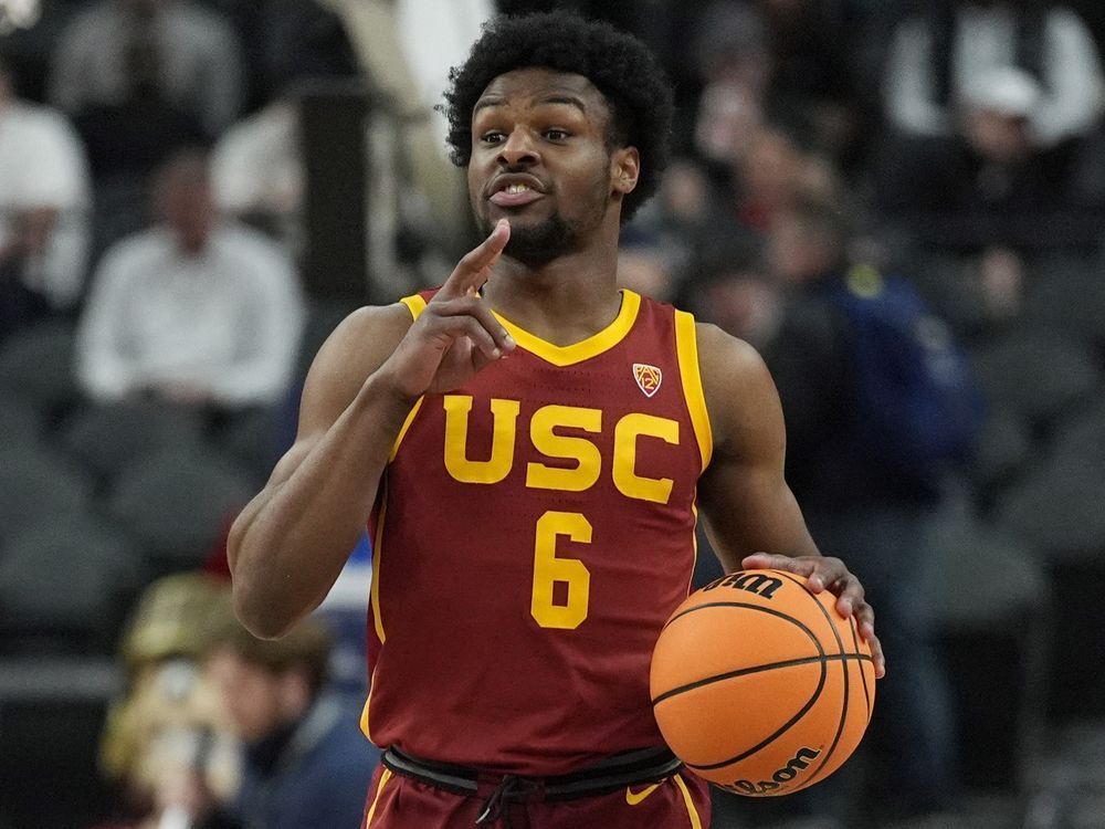 NextImg:Bronny James, the son of LeBron James, taken by Lakers with 55th pick in NBA draft