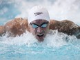 FILE - Caeleb Dressel swims the men's 100 butterfly during the Speedo Atlanta Classic finals Friday, May 12, 2023, in Atlanta.