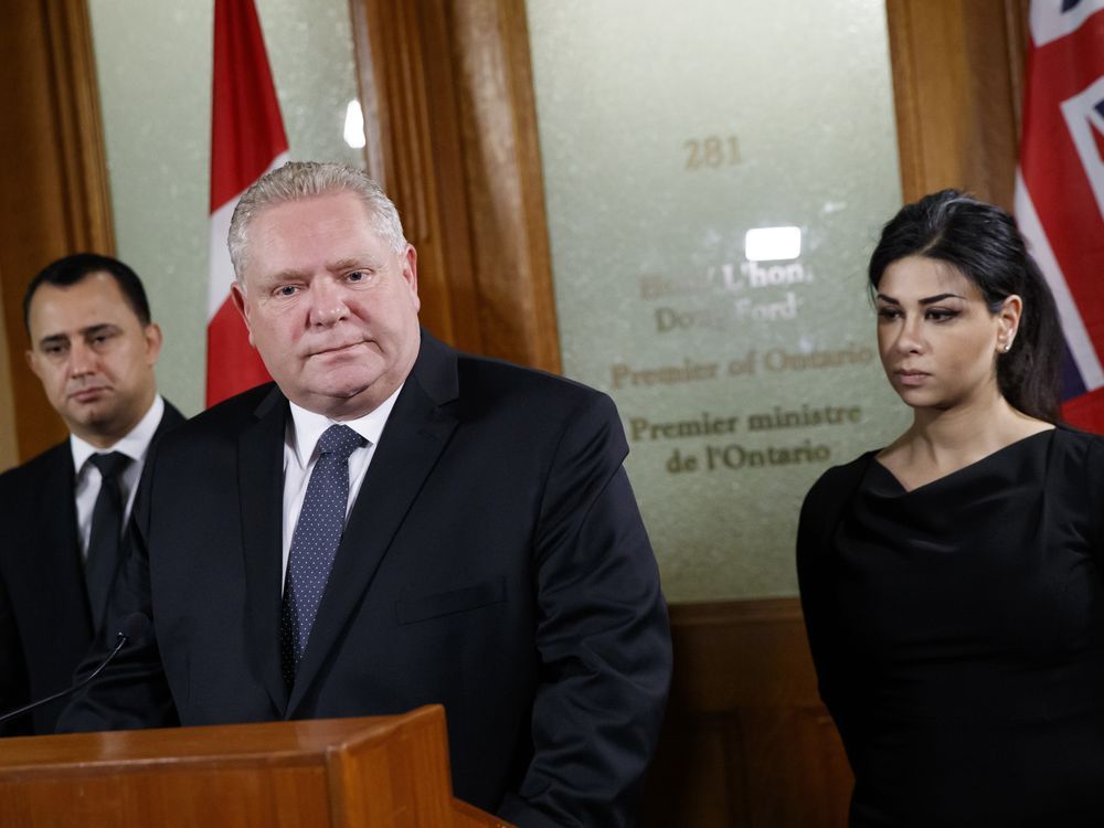 NextImg:Doug Ford removes Goldie Ghamari from Ontario PC Party caucus after she met with British far-right figure